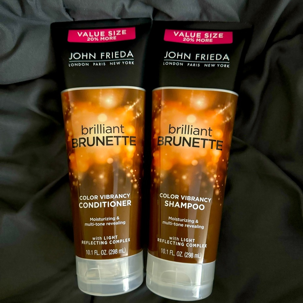John Frieda brilliant brunette shampoo and conditioner
